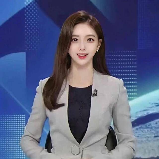 原创韩国新闻主持人美出圈了好像整容医院的模板但确实漂亮