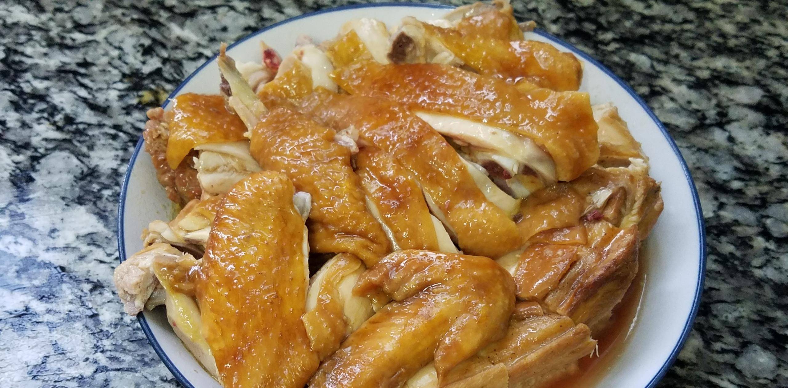 蒜香蒸鸡,很好吃的一道美食,做法简单香味浓,超下饭_香菜_时间_菜式