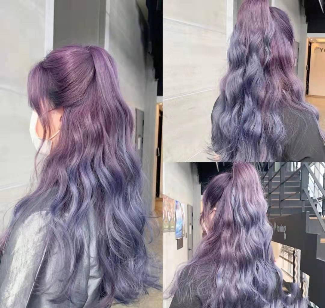 紫发堪称神仙级,香芋紫甜美,深紫色帅酷,唯独这款不挑肤色
