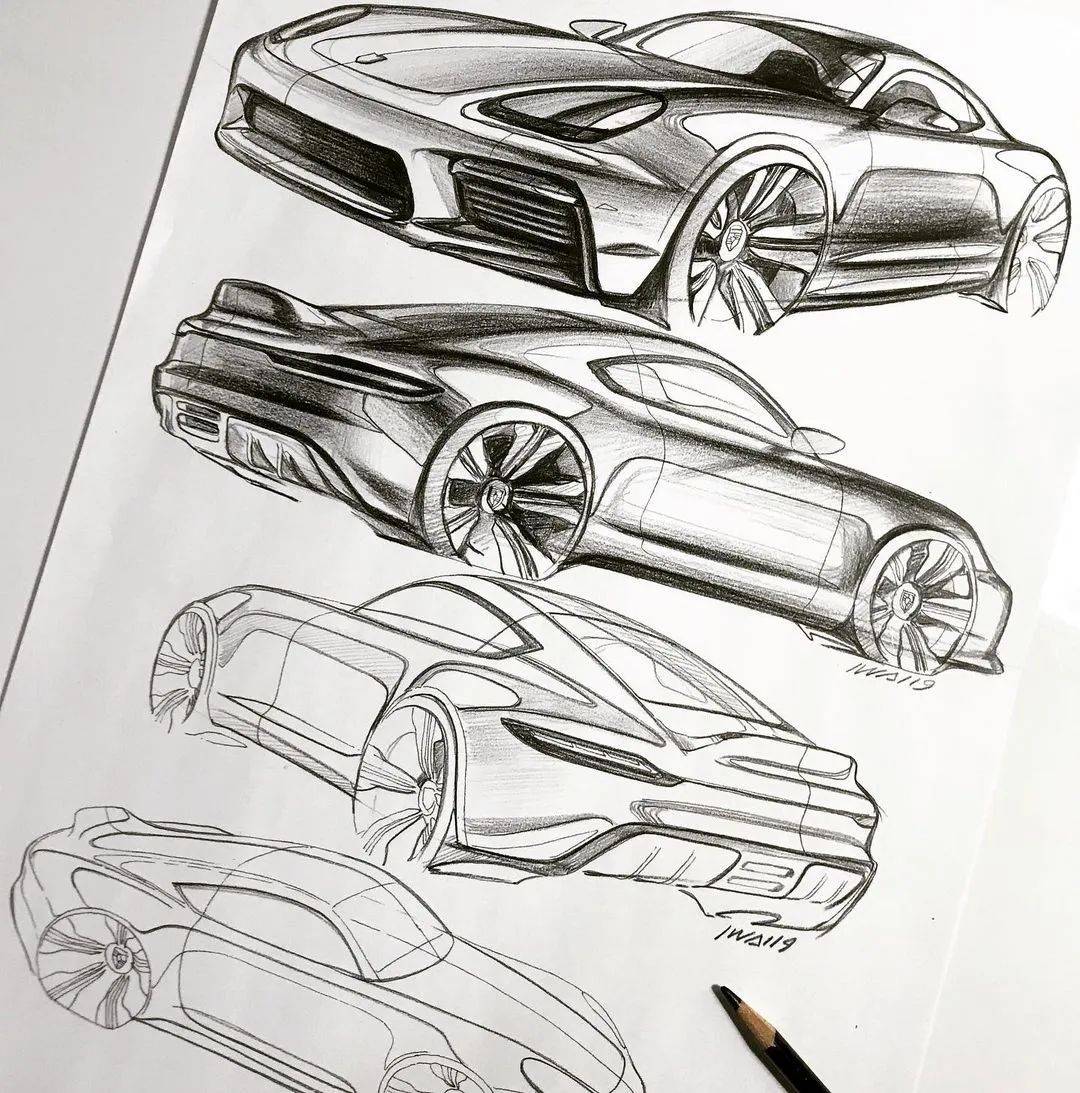 雷克萨斯设计师tatsuya iwai汽车设计草图欣赏(海耀设计分享)_图片_网