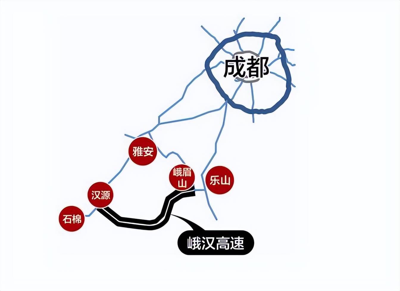 峨汉高速线路图图片