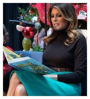 梅拉尼娅心太大薄荷绿包臀裙勒出鼓鼓的肚子没发现佩服这勇气