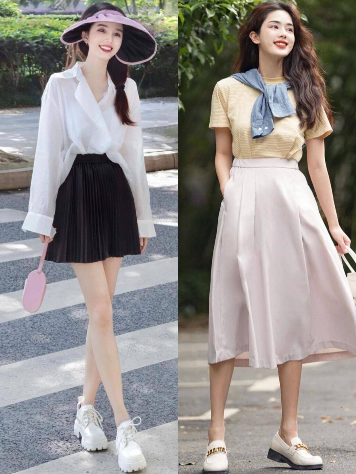 原创夏天裙子不必多买有这4条半身裙就够了百搭又洋气