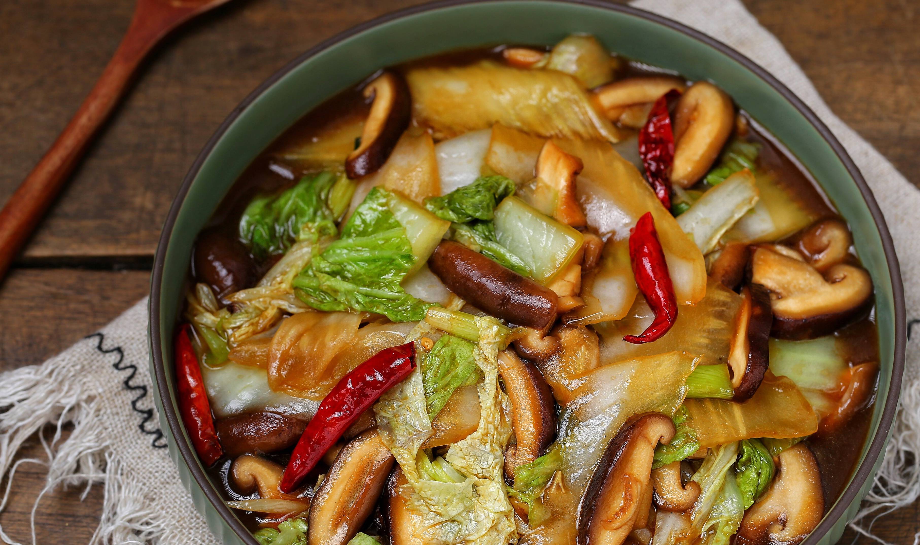 原创给肉都不换的素菜小炒爽滑开胃比大鱼大肉受欢迎适合节后减脂