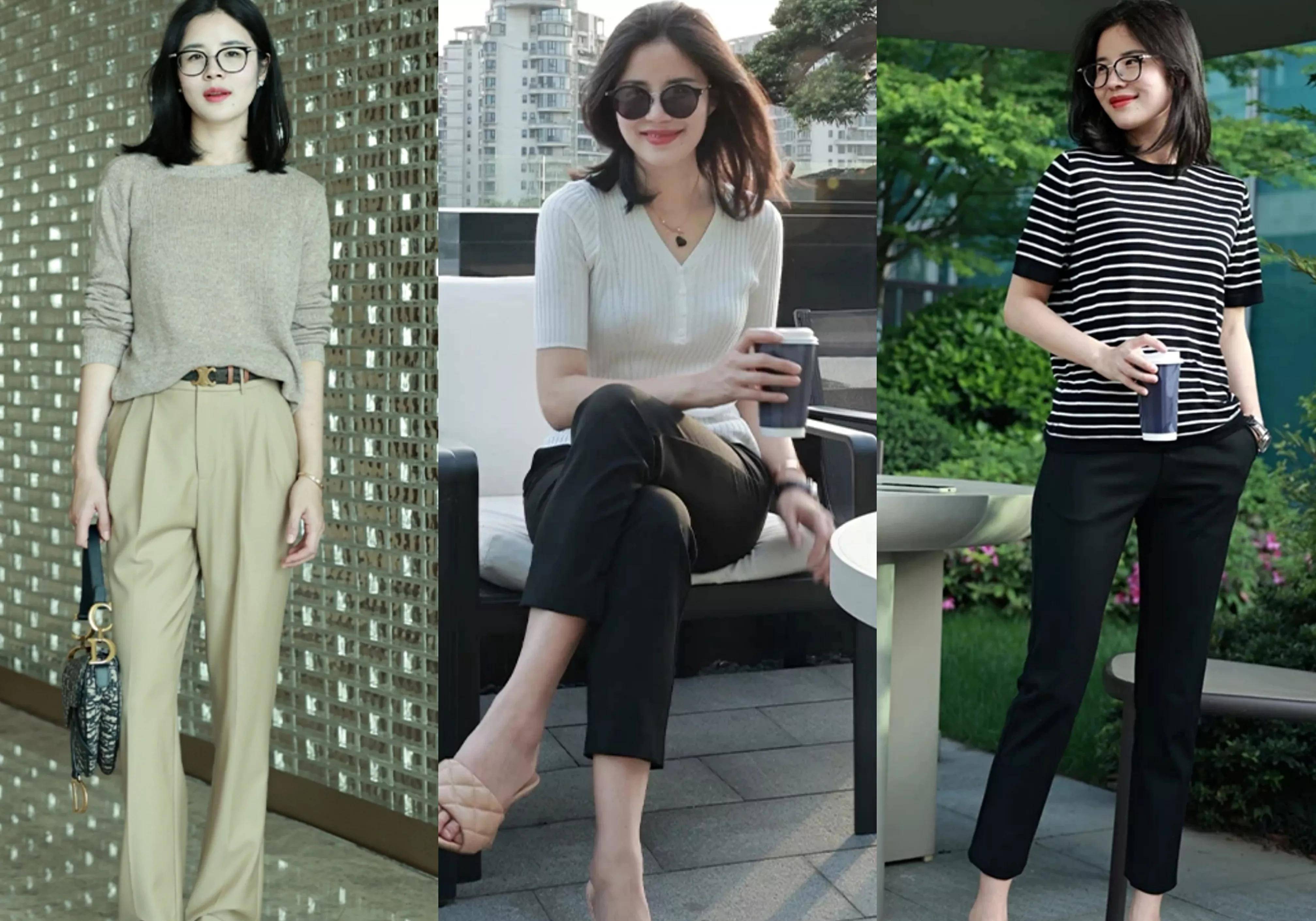 原创这才是夏日职场女人该有的穿搭简约随性凸显知性美