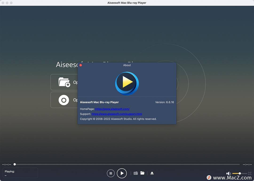 蓝光光盘视频播放器Aiseesoft Mac Blu