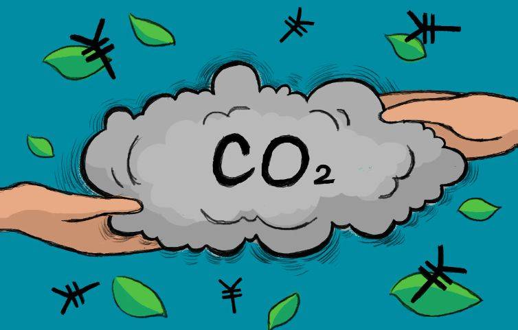 首先,政府确定一个碳排放总额,并根据一定规则将碳排放配额分配至企业