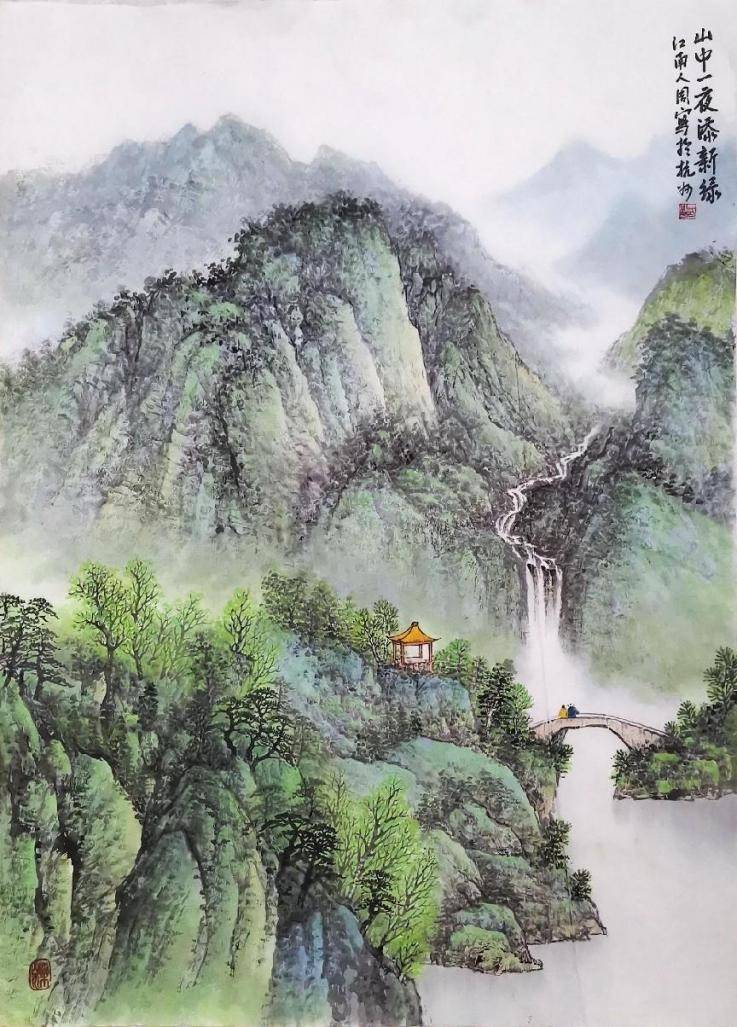 画家周平作品在"翰墨传情—书画精英作品在线交易展览"中售罄_君山_cm