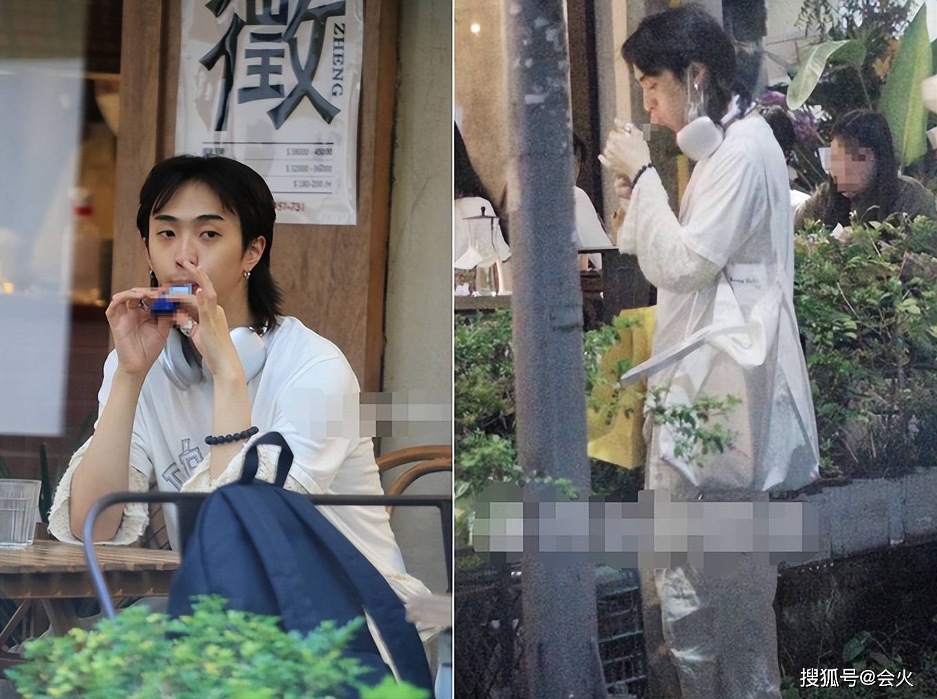 伊能静儿子街边抽烟!与美女共处一间更衣室