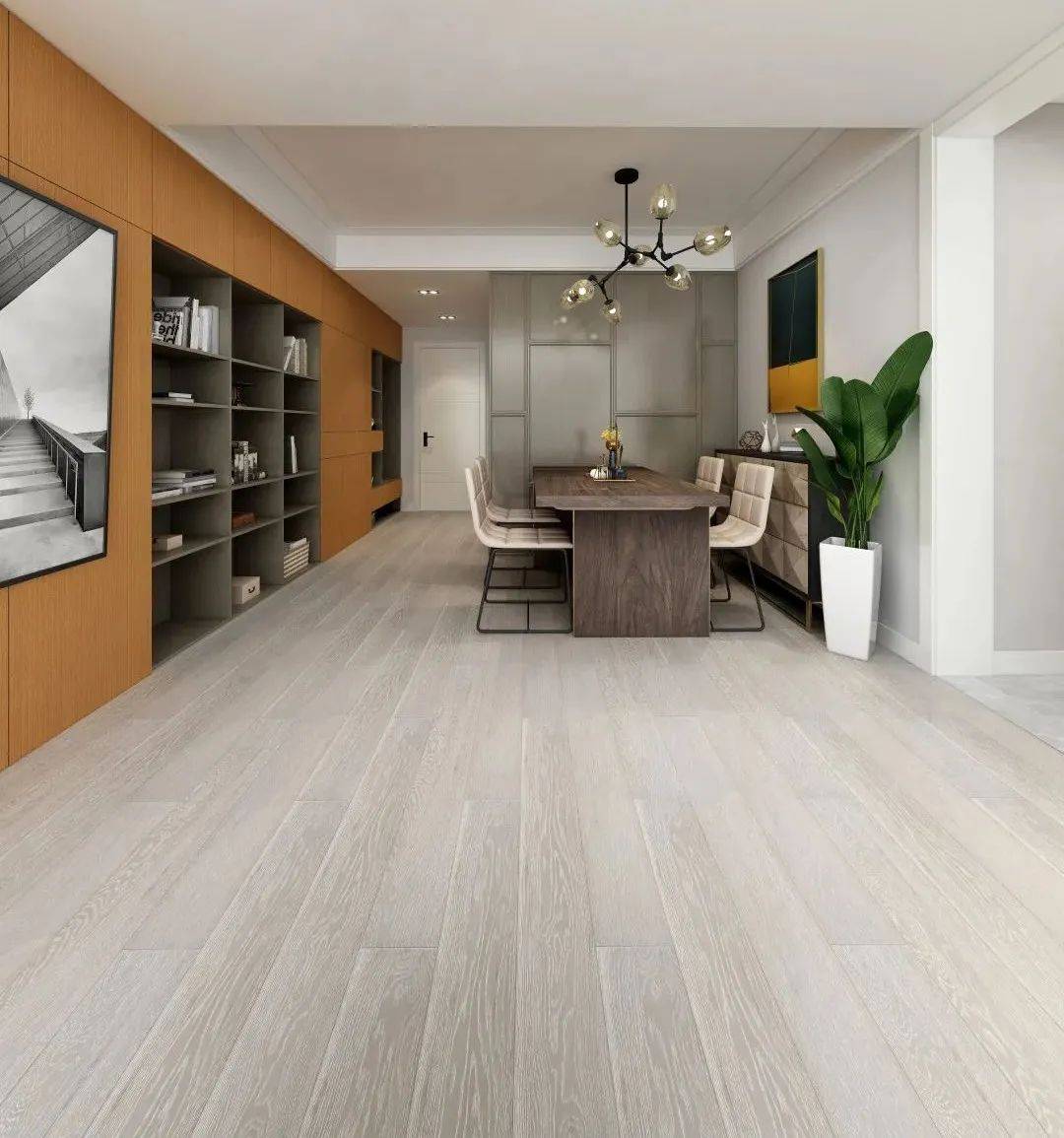 大王椰多层实木地板铁力士雪山屋里屋外的惬意生活