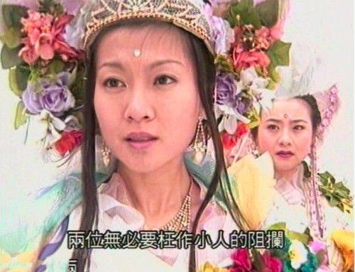 《镜花缘传奇》中叶子菁扮演百花仙子,她原本只是花界一个小小的,很不