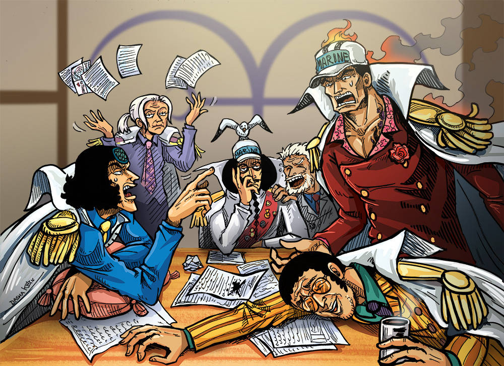 原创海贼王大将的有趣设定性格与果实能力相悖尾田不愧是细节王