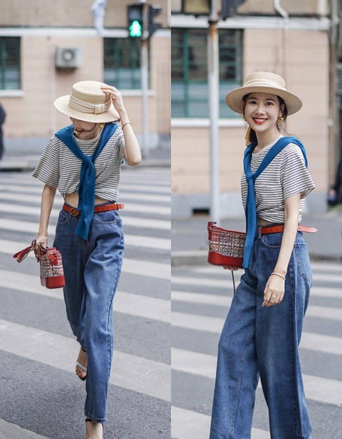 关键看配色,夏季最流行的"蓝白搭配",清爽而优雅_蓝色_白色_组合