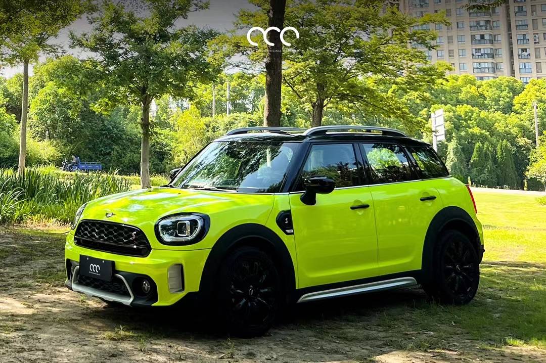 迷你countryman漫彩改色膜荧光水晶黄,醒目而又耀眼_全国_荧光_水晶