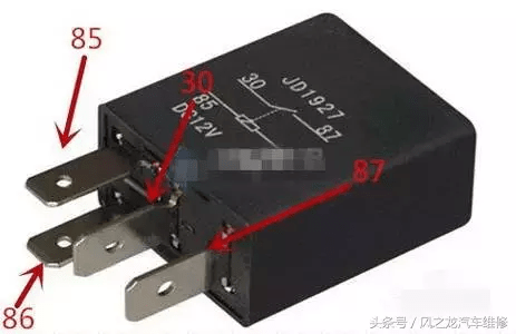 汽车四脚五脚继电器原理与检测方法