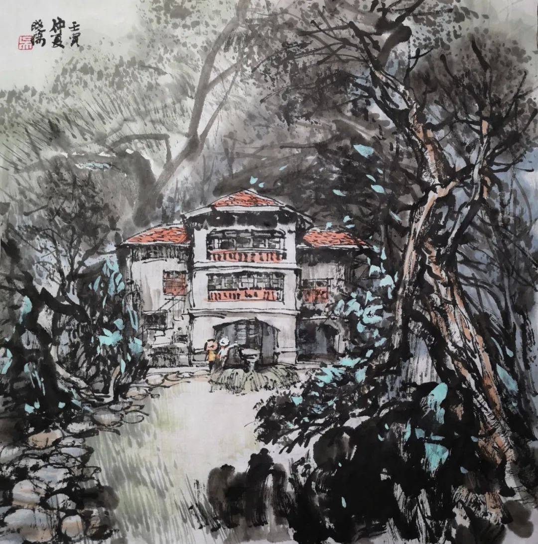 庆七一壮我河山中国写意山水画网络微展入选作品展示