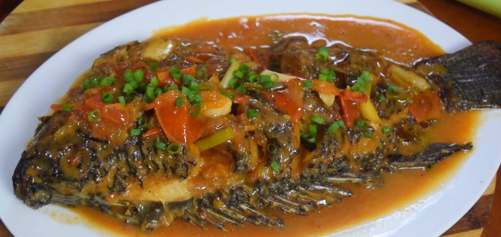 原创番茄烧罗非鱼最好吃的做法简单美味又下饭看看你喜欢吃不