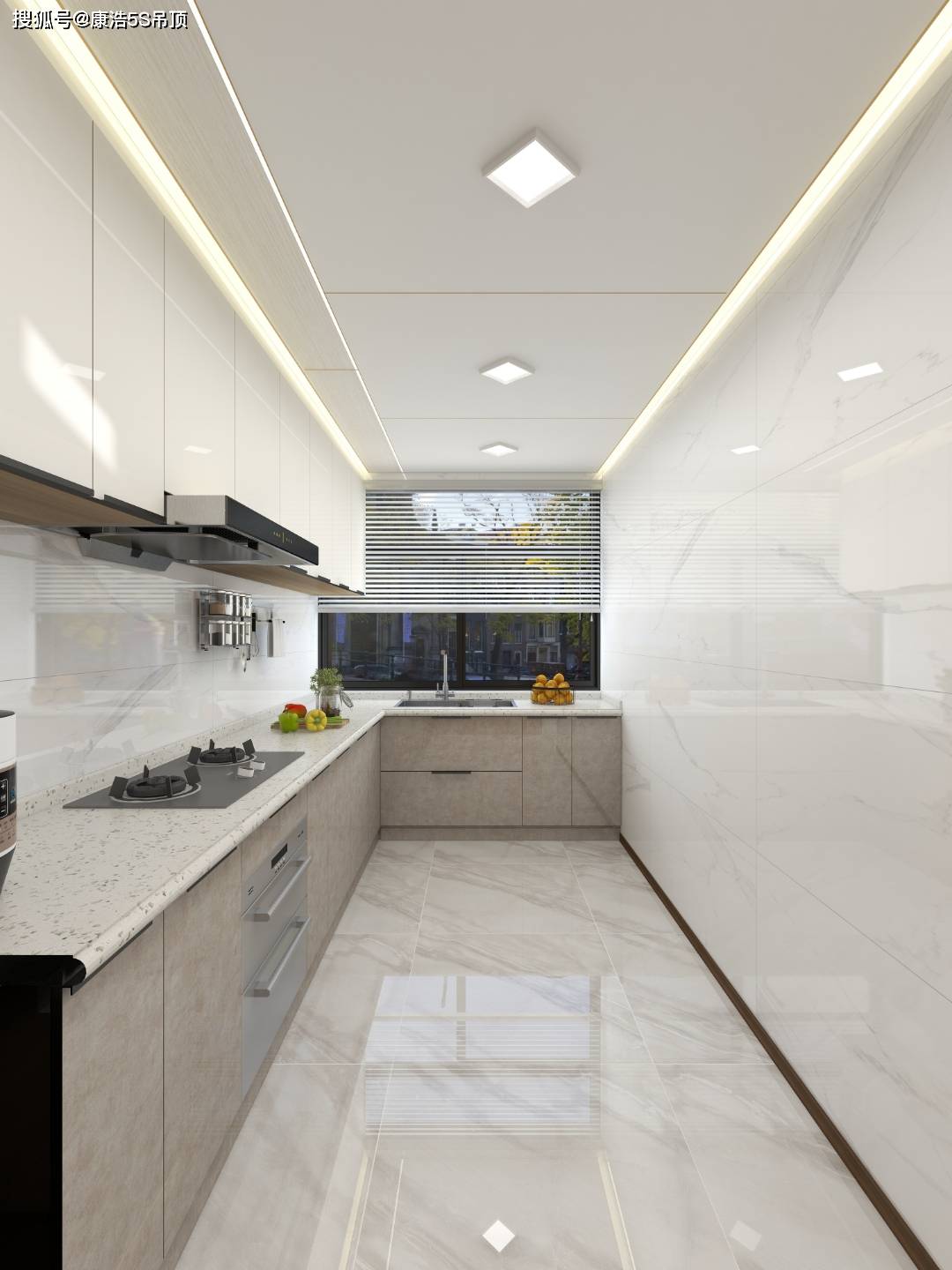 如何选择厨房和浴室的天花板?2022年不容错过的铝蜂窝天花板设计