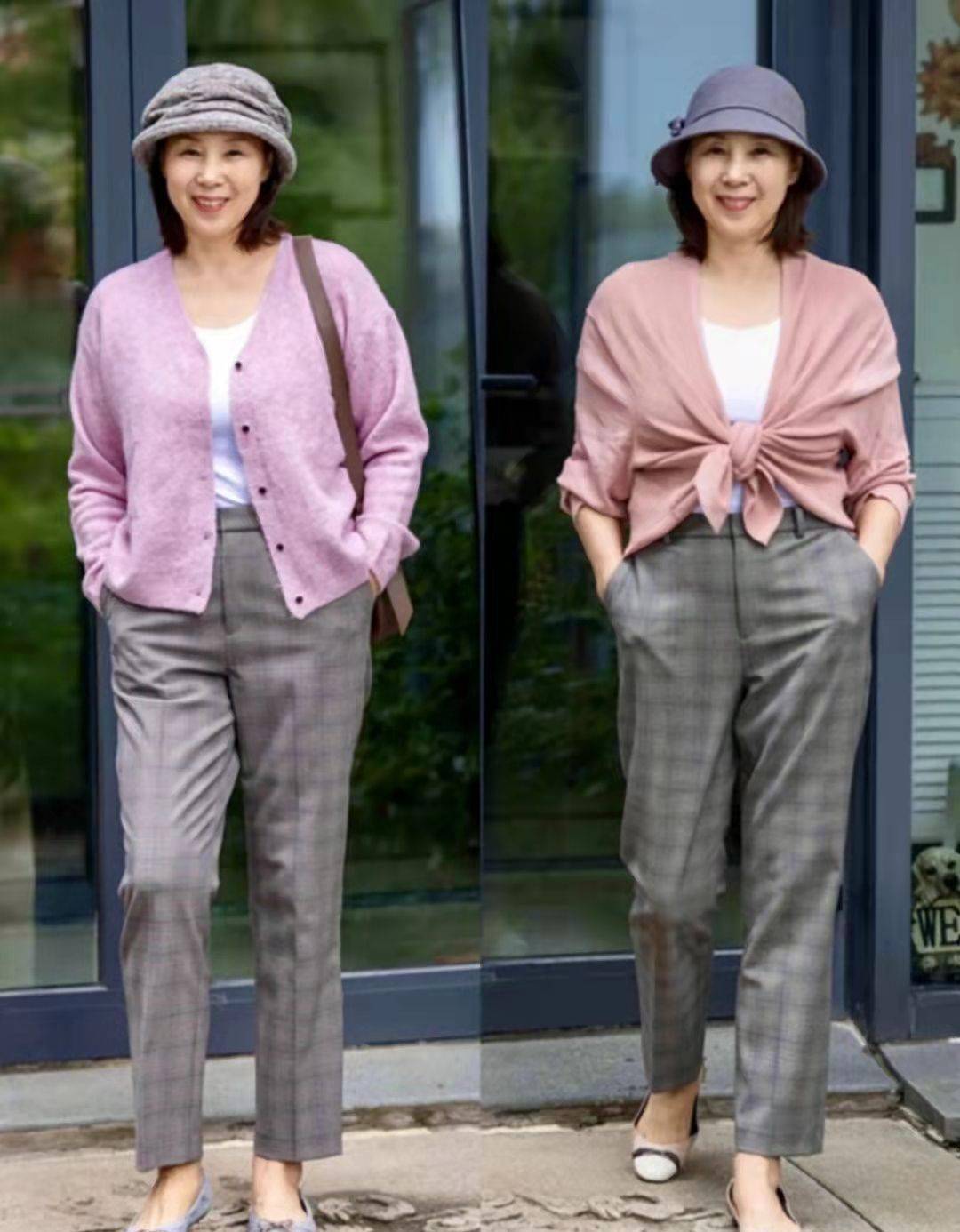 60岁女人秋季买裤子不用多,用这四款打造好气质,既时髦又显腿瘦_西裤