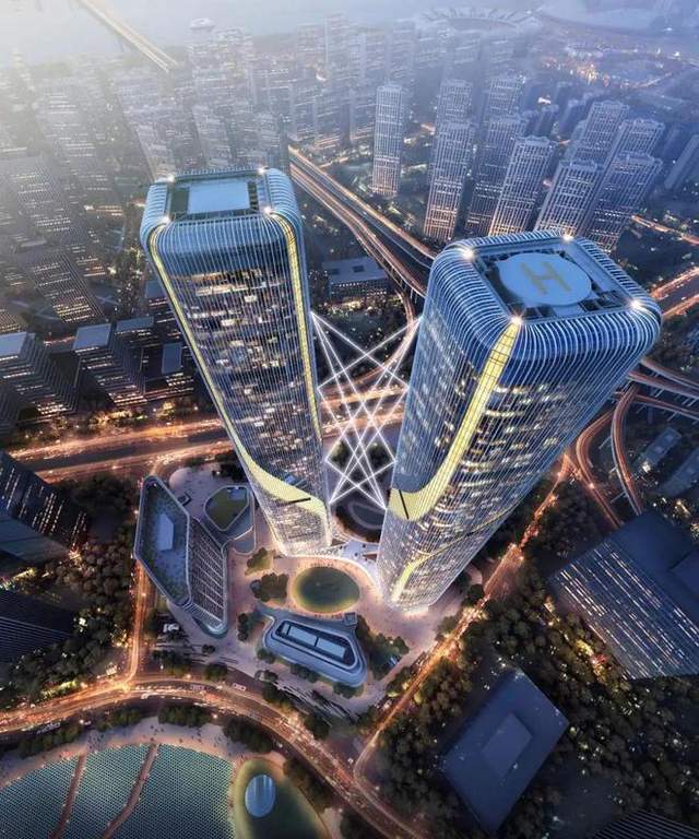 2022年杭州最新的10座摩天大楼,未来科技城占4座_高约_中心_塔楼