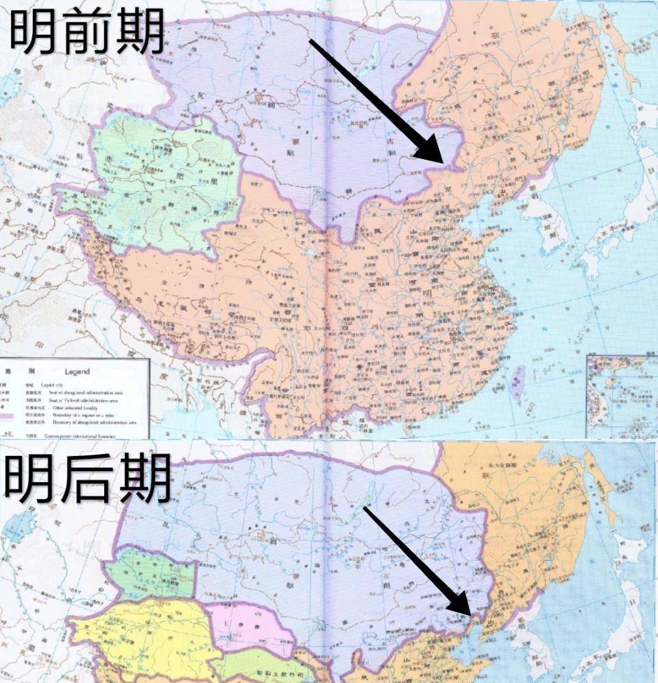 为什么明朝末期土地只有350多万平方公里都怪明朝割让了一块地