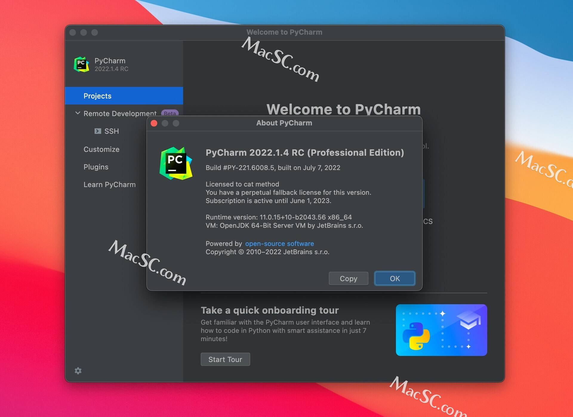 pycharm pro 2022 for mac(Python编辑开发) v2022.1.4中文激活版