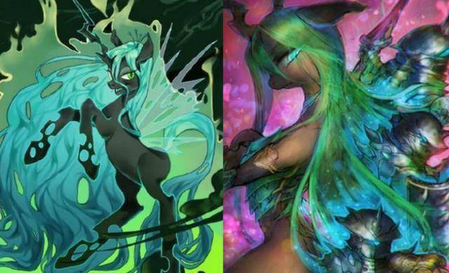 当小马宝莉魔化后,紫悦似乎成为魔婴,月亮公主很诡异,她却很美_漫迷