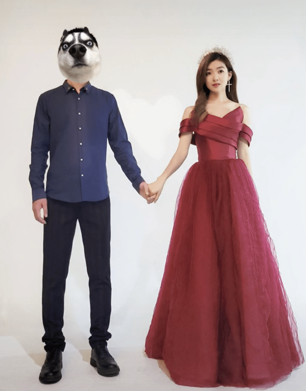 晒雪白婚纱照,身材凹凸有致显少女_王晶晶_王亚飞_网友