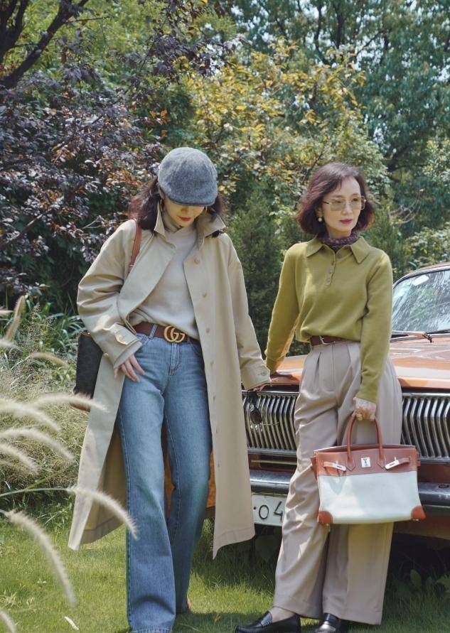 原创被三木母女的早秋穿搭惊艳了时尚有气质每套都透露出优雅