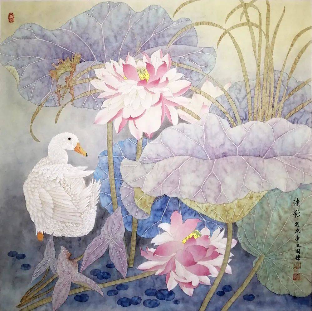 丹青追梦工笔花鸟画家张国栋作品赏析