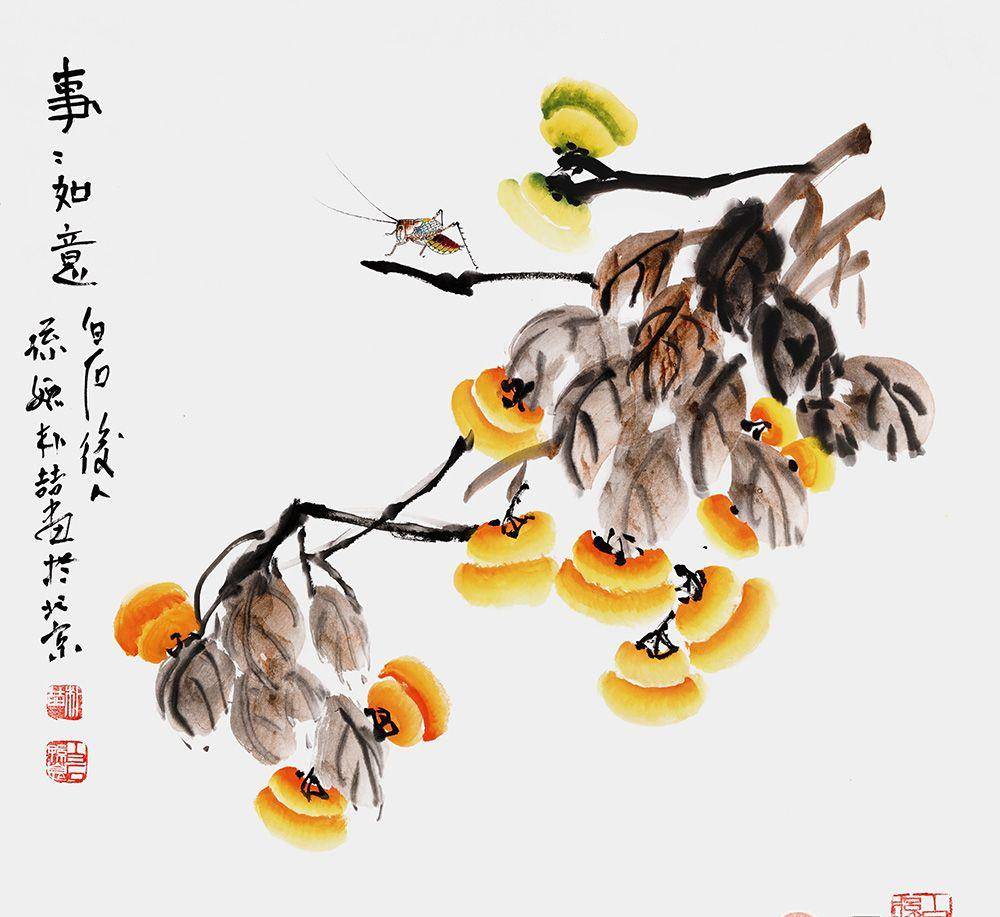当代国画收藏:不如看看齐白石后人朴喆作品吧_菊花_字画_易从网