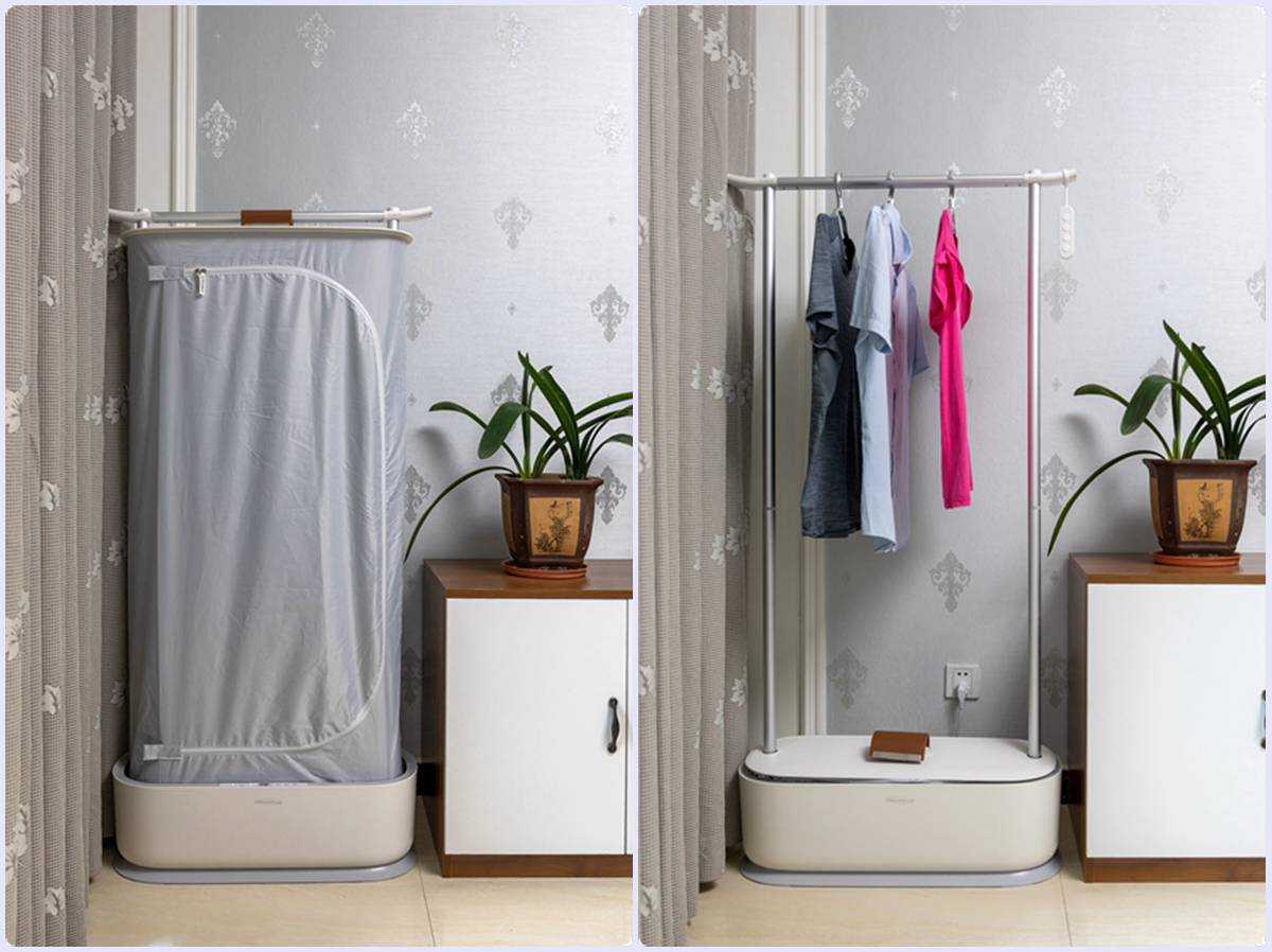 舒乐氏“全自动挂烫机”:能除皱,会烘干,家中衣物轻松护理