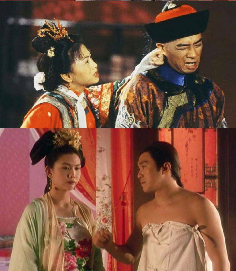 建宁公主:刘玉翠和邱淑贞周星驰版的则是绝对颜值高,基本上集齐了当时