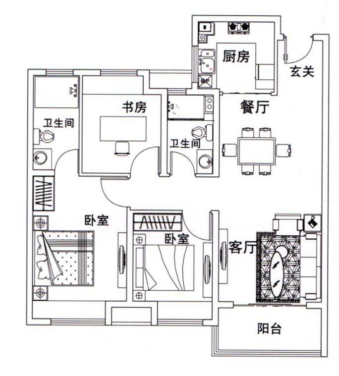 松岳名都房型图片