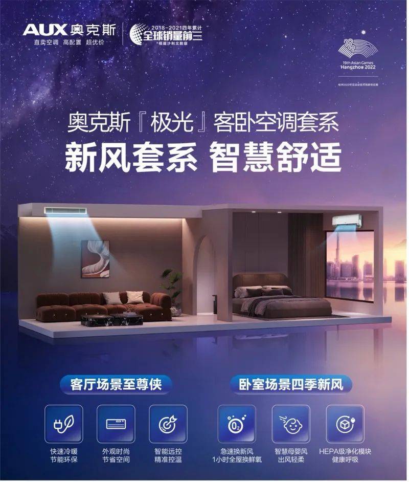 家装融合空调来了！奥克斯极光客卧套系重新定义家庭空调方式-家电圈官网