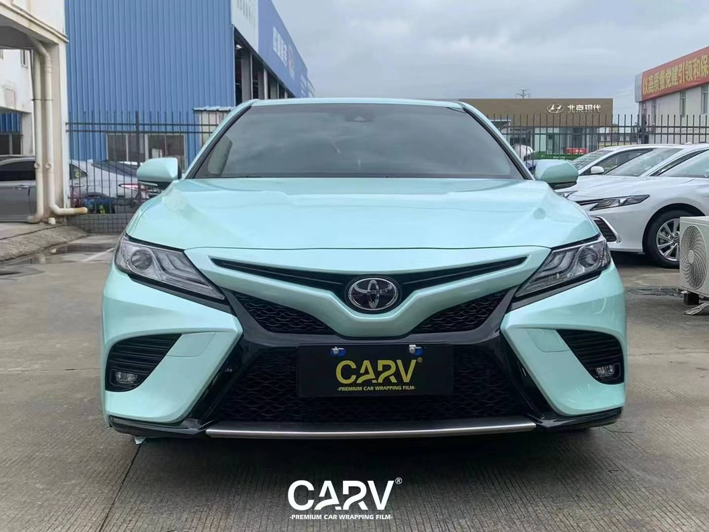 丰田凯美瑞卡孚改色膜马卡龙月光玉,才是我心目中的白月光_搜狐汽车