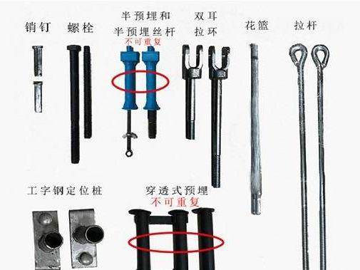 挑架工字钢预埋件间距图片