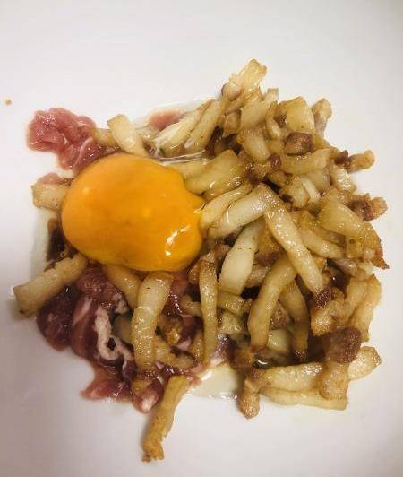 水煮芡粉粑粑_肥肉_开水_瘦肉