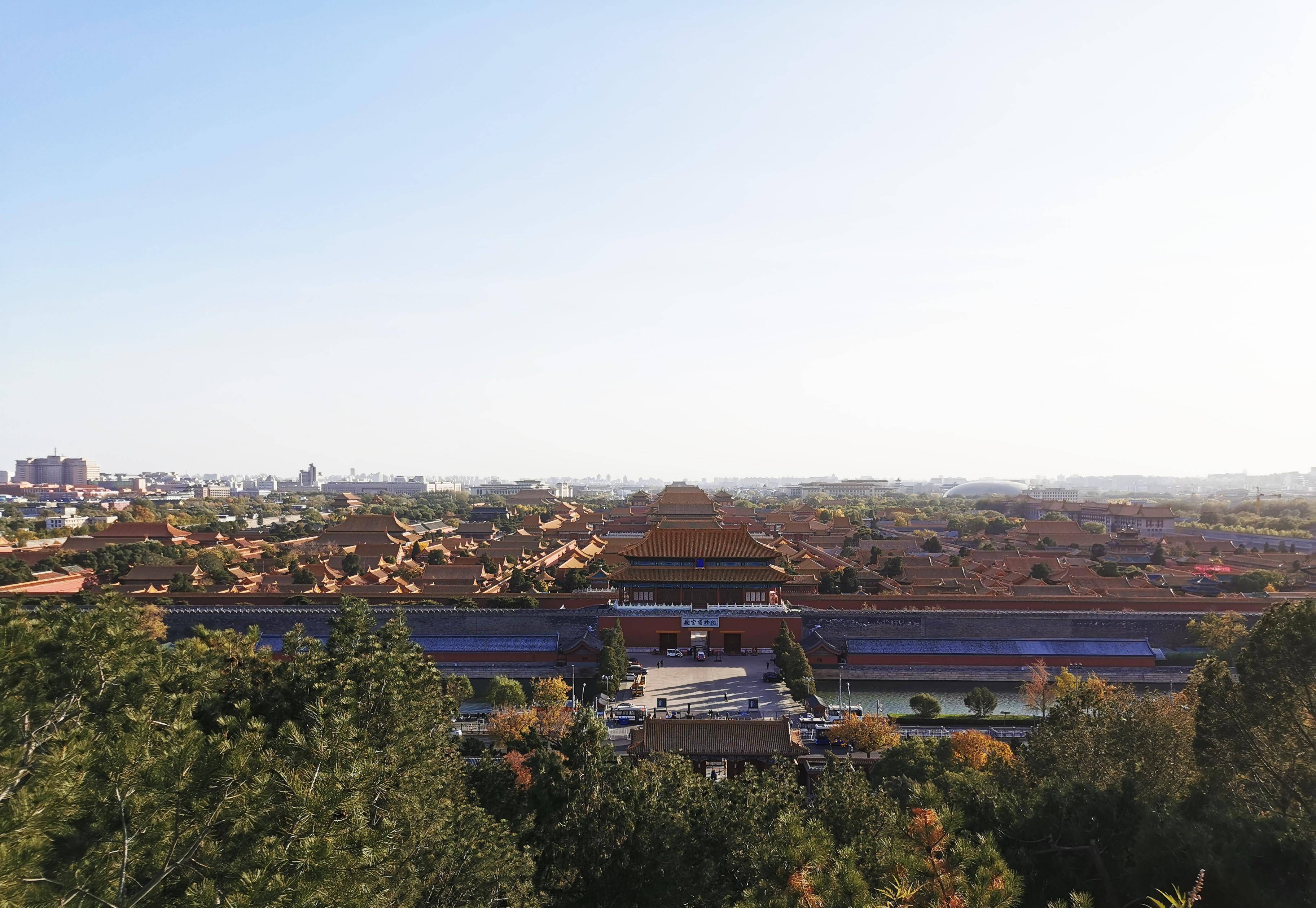 当景山公园遇到晚秋,美的不成样子_紫禁城_故宫博物院_北京
