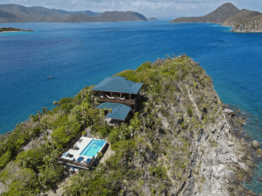 0028 steele point peninsula | 拥有悬崖别墅的加勒比私人岛屿出售中