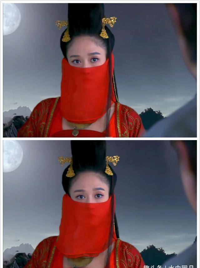 半遮面的古装花旦们,谁才是犹抱琵琶半遮面的美人_造型_黎姿_面纱