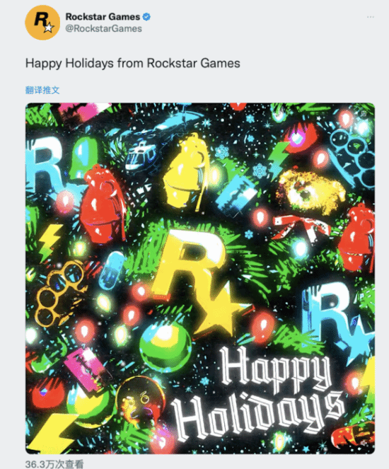 玩家在R星圣诞节祝福中发现GTA6线索 或在暗示新作背景