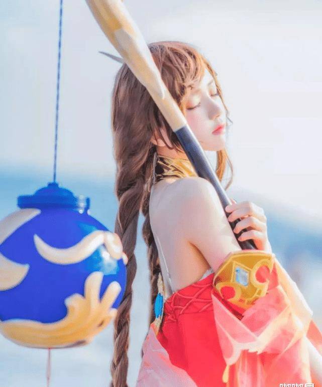 王者大乔正片cos,小姐姐往海边一站,美若天仙_美女_魅力_小时候