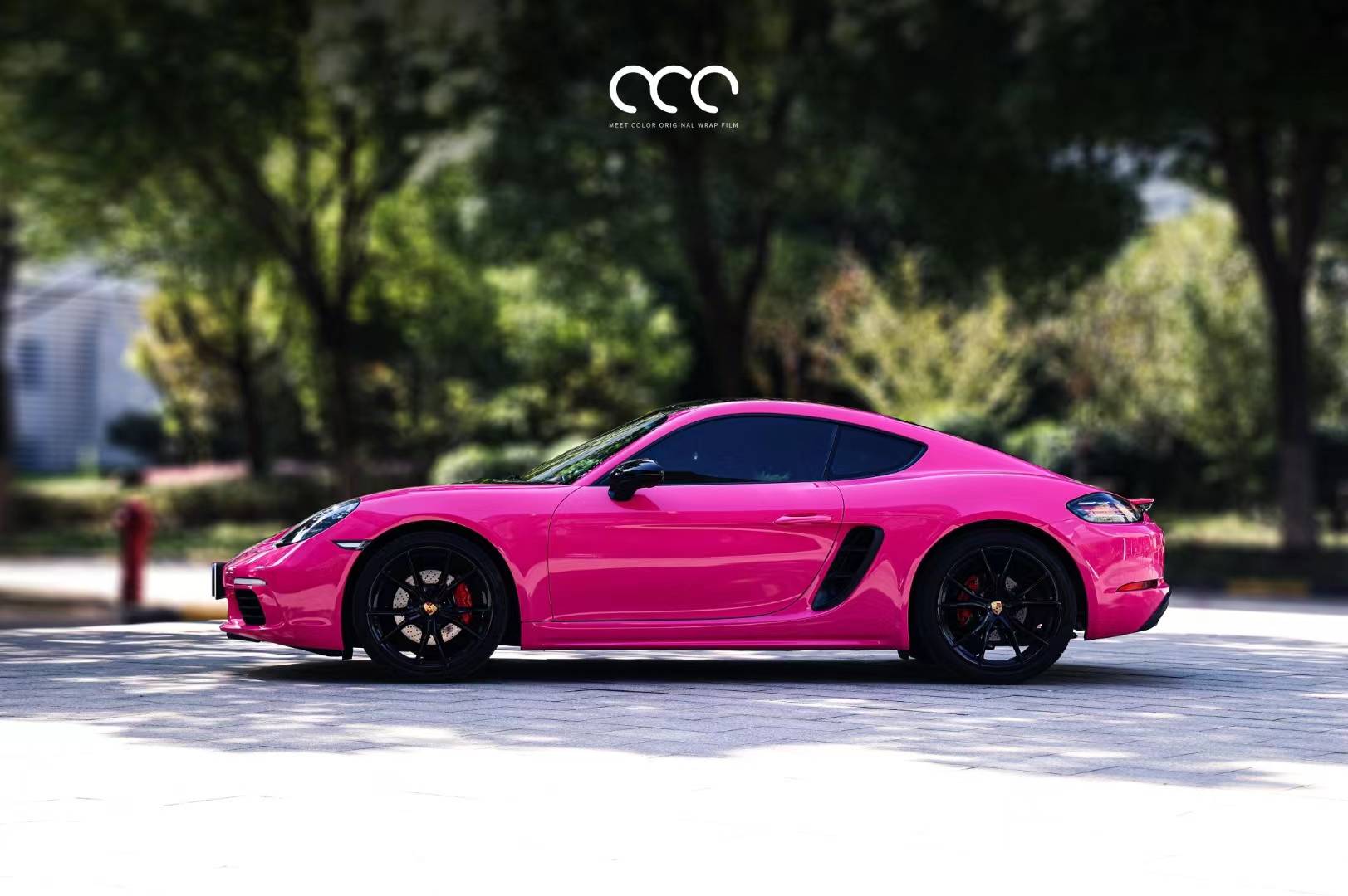 保时捷718漫彩改色膜pet甜菜根紫,令人心动的绝绝紫_全国