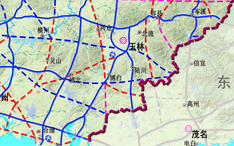 博白高速公路规划图图片