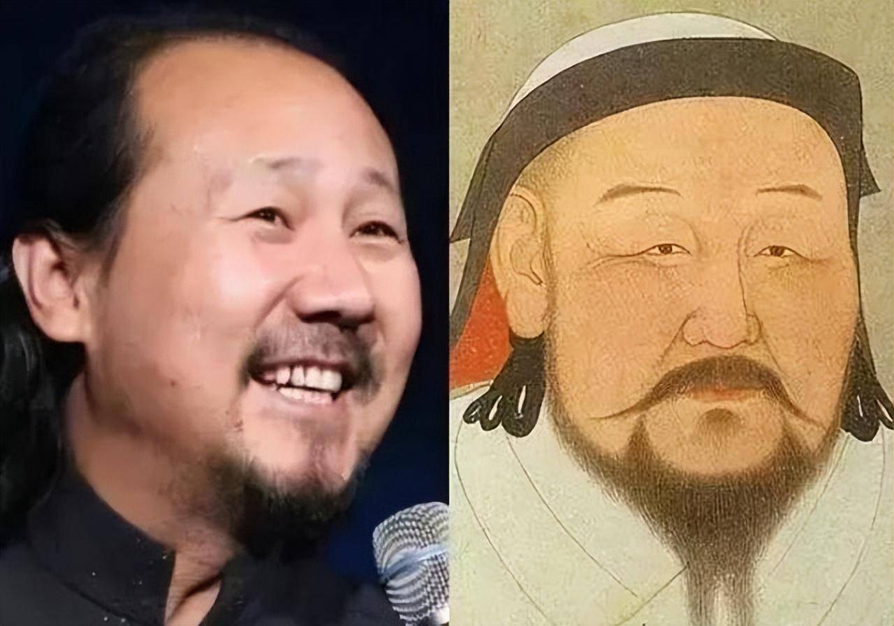 就是这个爱唱歌爱跳舞的内蒙大叔竟然撞脸了大可汗忽必烈,也难怪腾叔