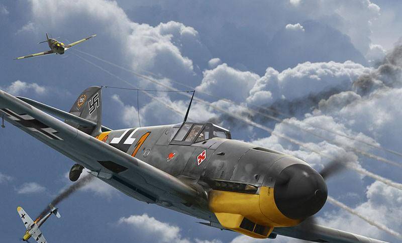 "野猫"在欧洲复制零式的战术:对德军王牌bf109g,竟打出四比零_战斗机