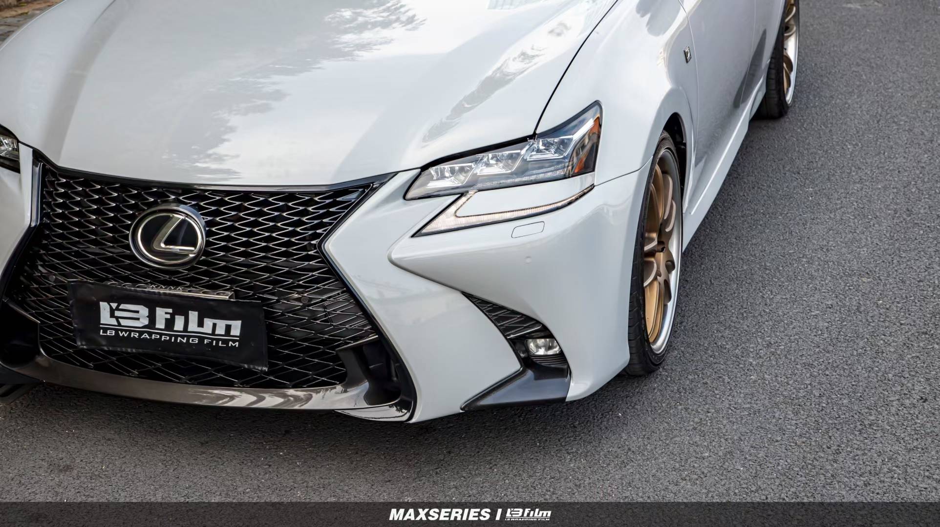 雷克萨斯gs300 f-lb改色膜原厂漆哑灰,你要的高级灰来了_搜狐汽车