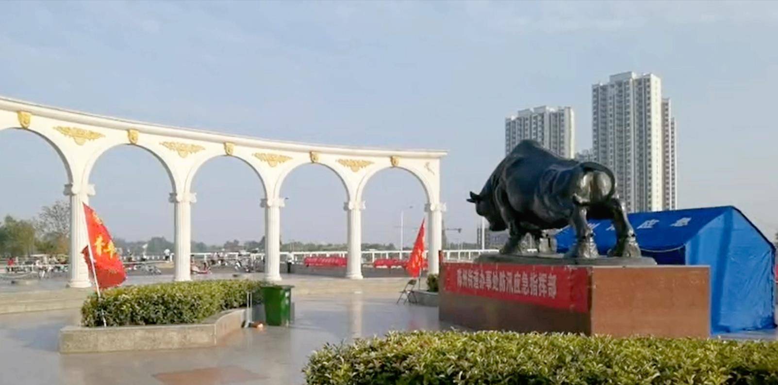 周口沙颍河有一尊铁水牛,坐镇三川,被誉为"吞洪镇潮"的神牛_水位_铁牛