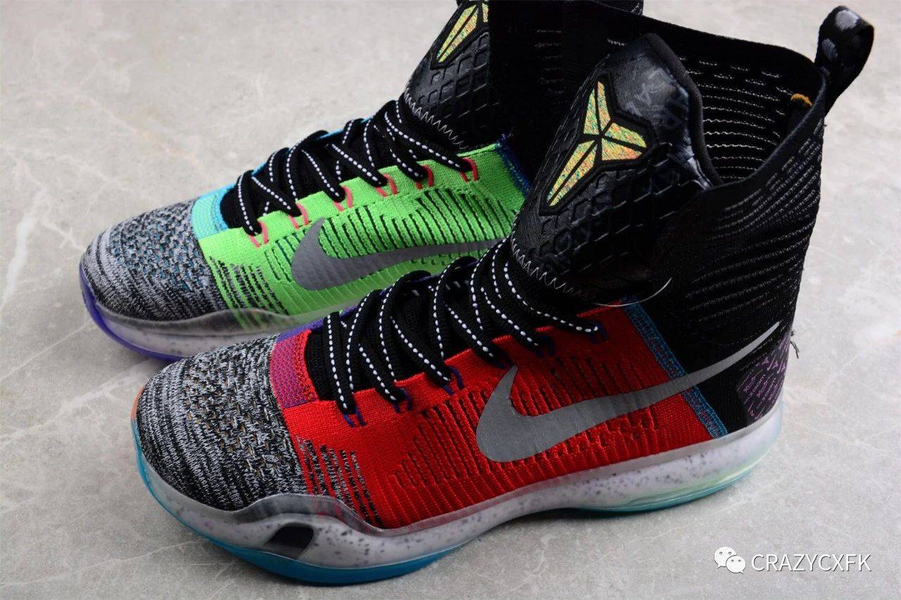 耐克nike kobe 10 elite what the 科比鸳鸯编织高帮篮球鞋_logo_元素